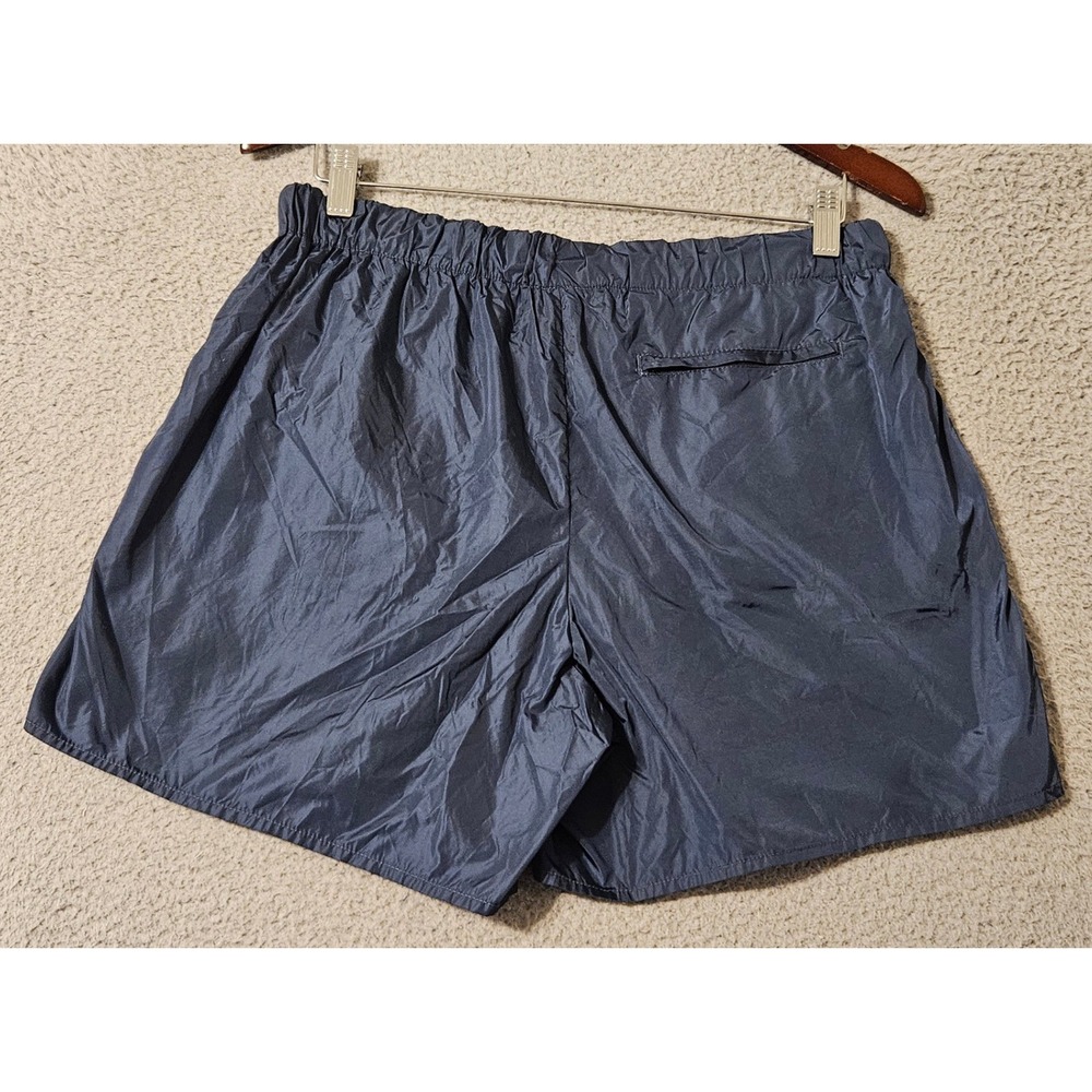 Acne Studios Perry Nylon Face Patch Swim Shorts Navy Blue Mens Size Medium - Picture 2 of 10